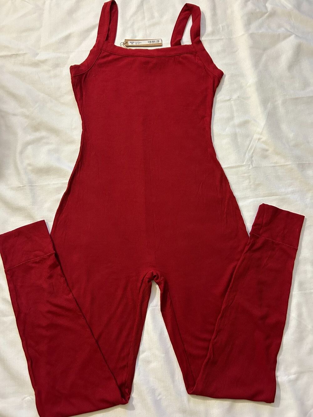 Skims NWT Soft LoungeUp Henley Romper Brick Size Medium